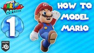 How to Model Mario in Blender Part 1 [upl. by Asilrac]