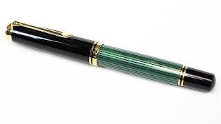 Fountain Pen Review Pelikan M1000 Green Stripe [upl. by Nordin]