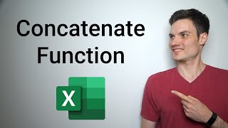 Concatenate Excel Tutorial [upl. by Jaquenetta]