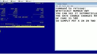 Sabre Training how to exchange ticket in 3 easiest steps [upl. by Euphemiah67]