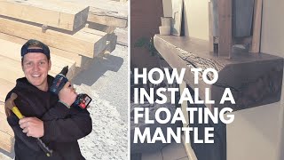 How To Install a Floating Mantle  Floating Shelf [upl. by Tiphane]