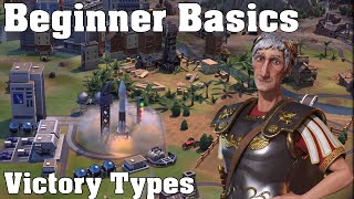 Victory Types  Civilization VI Beginner Basics [upl. by Leumhs]