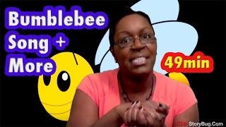 Baby Bumblebee Song  More  Action Songs  LittleStoryBug [upl. by Aseret]