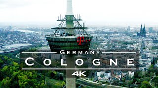 Cologne  Köln Germany 🇩🇪  by drone 4K [upl. by Auqeenahs]