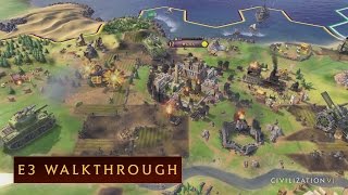 CIVILIZATION VI  E3 2016 Walkthrough [upl. by Thurlough334]