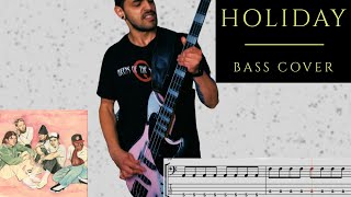 TURNSTILE  HOLIDAY  BASS COVER With Tabs [upl. by Hekking8]