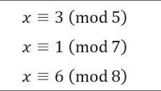 Chinese Remainder Theorem [upl. by Tawnya]