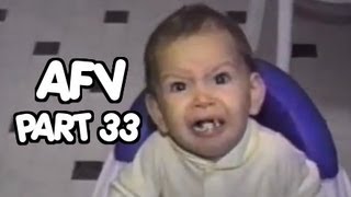 Babies making funny faces while trying new foods  AFV  OrangeCabinet [upl. by Dumond]