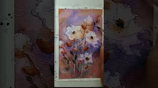 Whimsical Fantasy Watercolor Flowers [upl. by Iru]