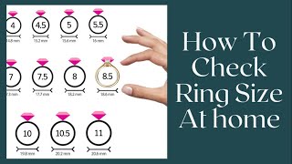 How to measure Ring size at Home [upl. by Fulcher]