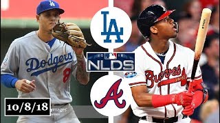 Los Angeles Dodgers vs Atlanta Braves Highlights  NLDS Game 4  October 8 2018 [upl. by Anicul]