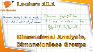 Fluid Mechanics 101  Dimensional Analysis and General Dimensions [upl. by Eittak]